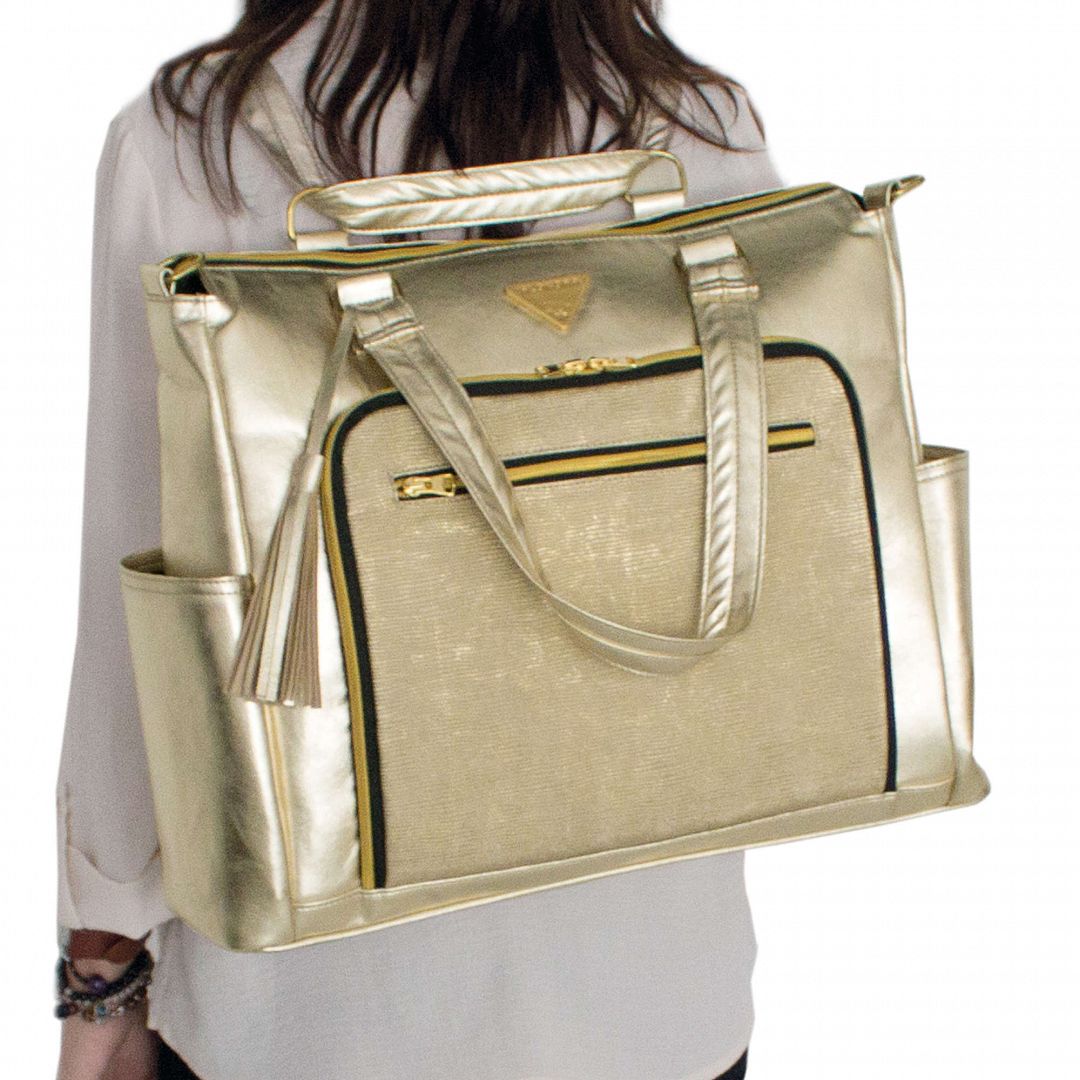 luxusní přebalovací taška Alondra Champagne