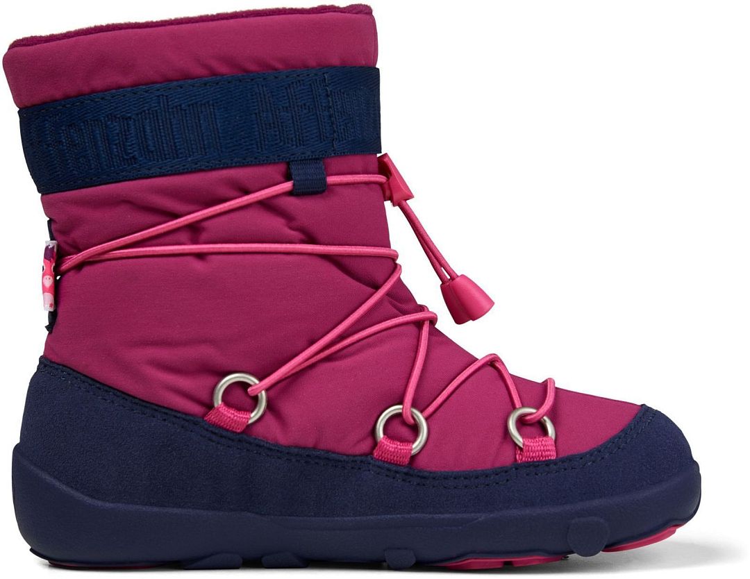 Dětské barefoot sněhule Affenzahn Snow Boot Vegan Snowy Flamingo