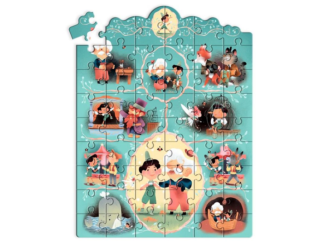 story puzzle pinochio djeco