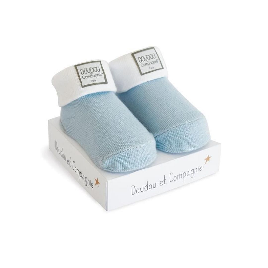 DouDou et Compagnie ponožky pro miminko modré mix