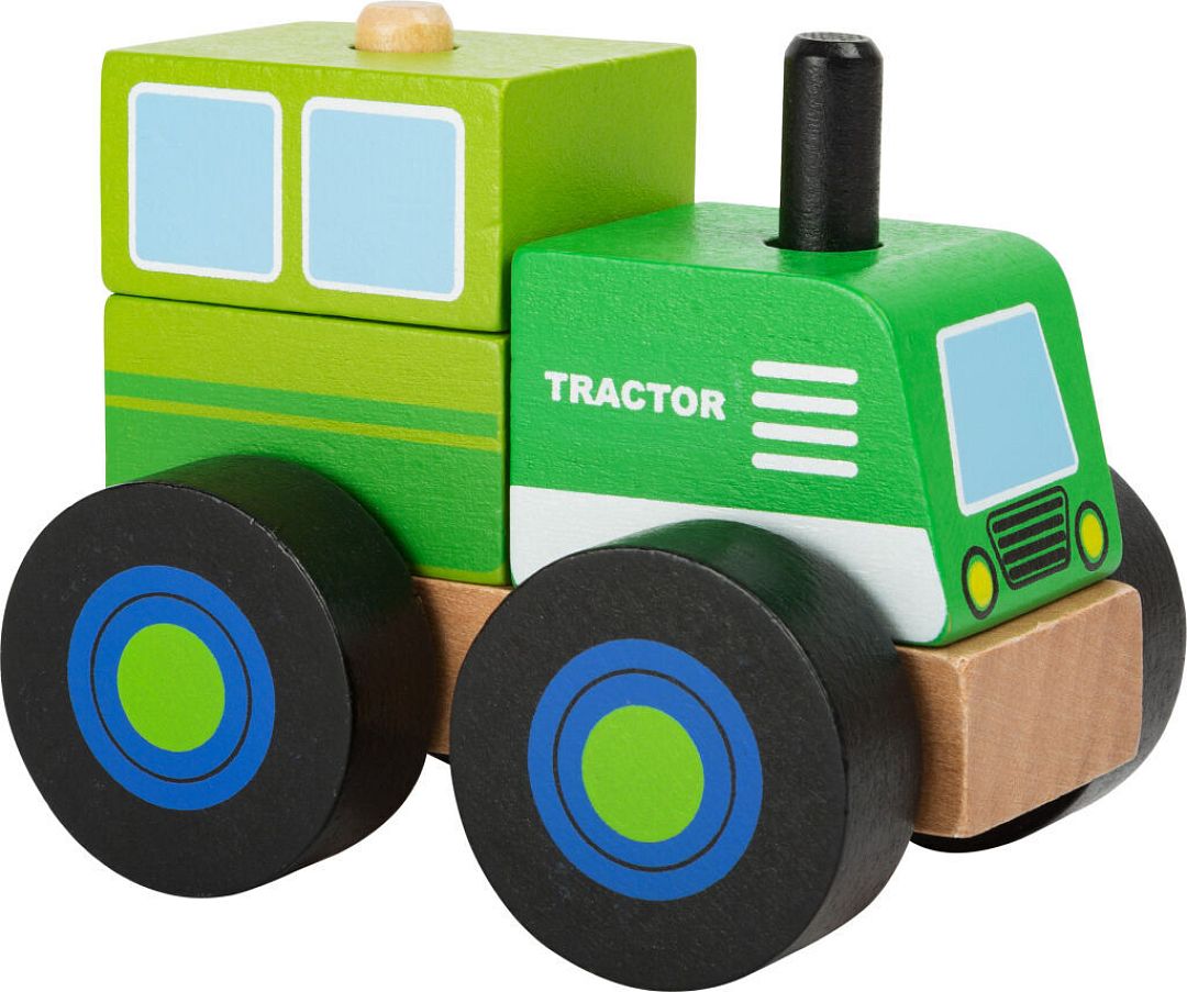 dřevěný traktor