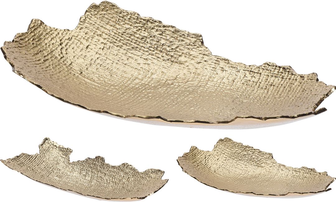 Zlatá tepaná mísa Elegant 35x17cm, varianta B