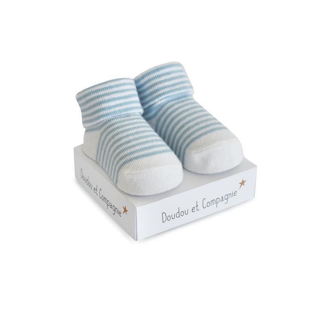 DouDou et Compagnie ponožky pro miminko modré mix